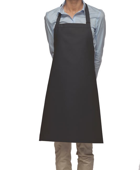 Adult Charcoal Gray Mid Length Bib Aprons